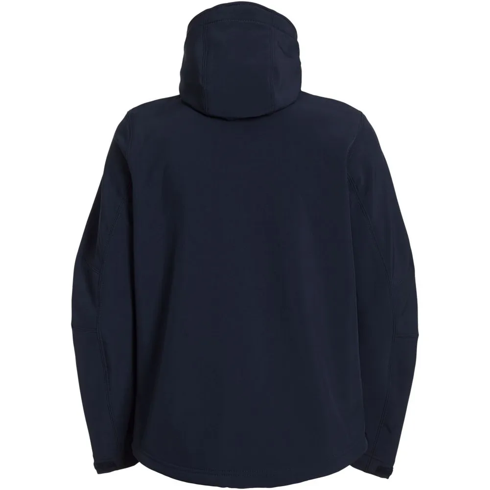 Куртка мужская Hooded Softshell темно-синяя, размер M заказать онлайн с вашим дизайном на заказ в Москве и области