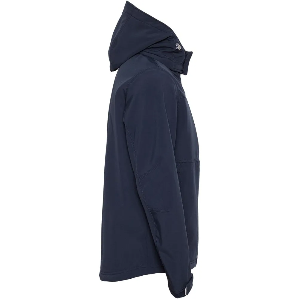 Куртка мужская Hooded Softshell темно-синяя, размер M заказать онлайн с вашим дизайном на заказ в Москве и области