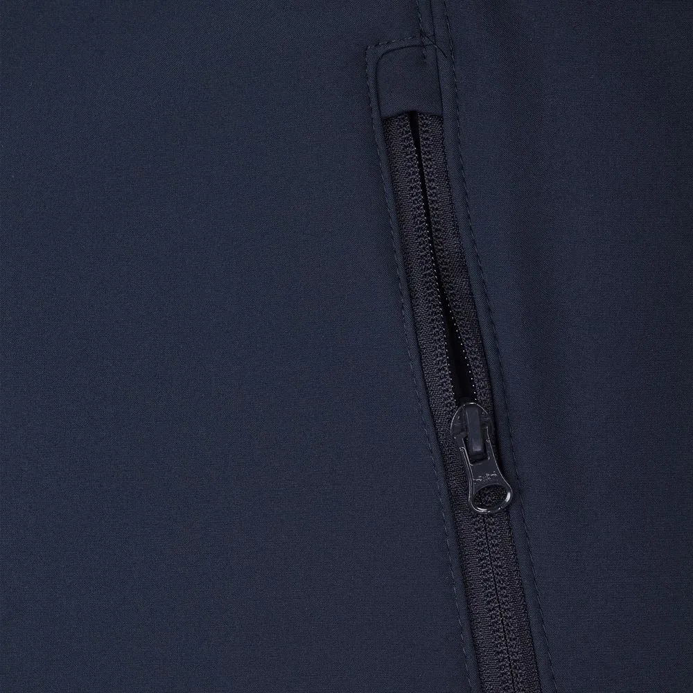 Куртка мужская Hooded Softshell темно-синяя, размер M заказать онлайн с вашим дизайном на заказ в Москве и области