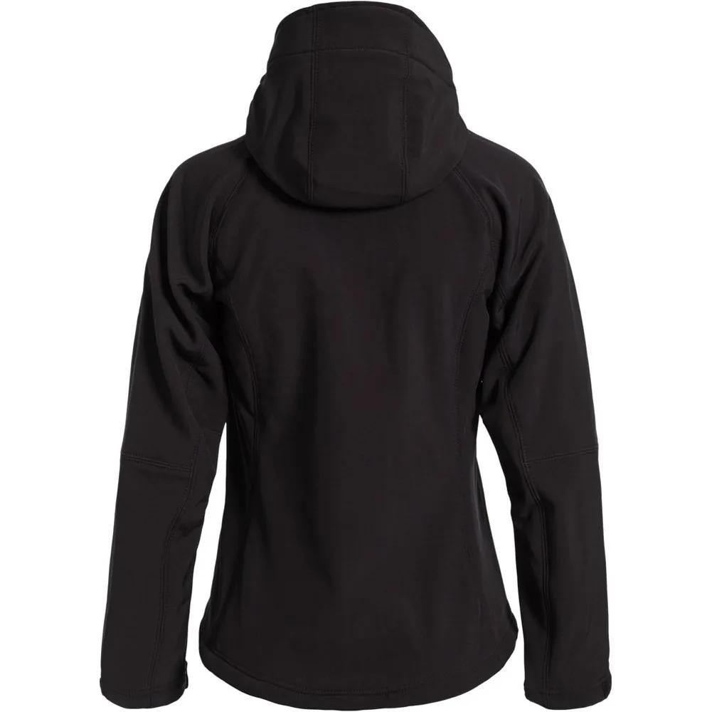 Куртка женская Hooded Softshell черная, размер L заказать онлайн с вашим дизайном на заказ в Москве и области
