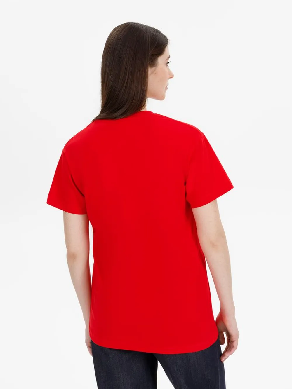 Футболка T-Bolka 180 красная, размер XS заказать онлайн с вашим дизайном на заказ в Москве и области