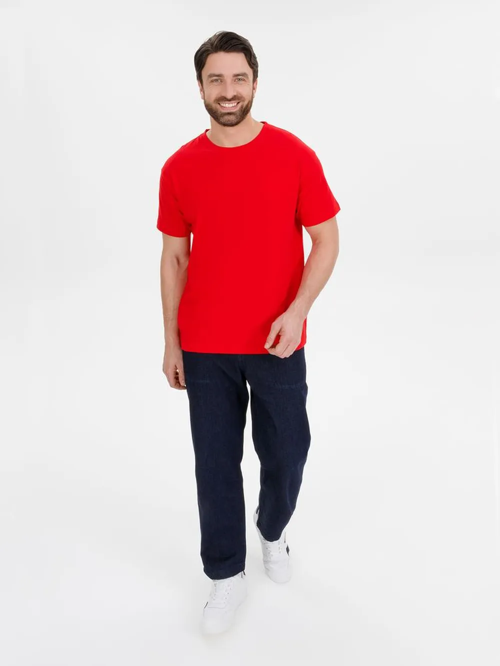 Футболка T-Bolka 180 красная, размер XXL заказать онлайн с вашим дизайном на заказ в Москве и области