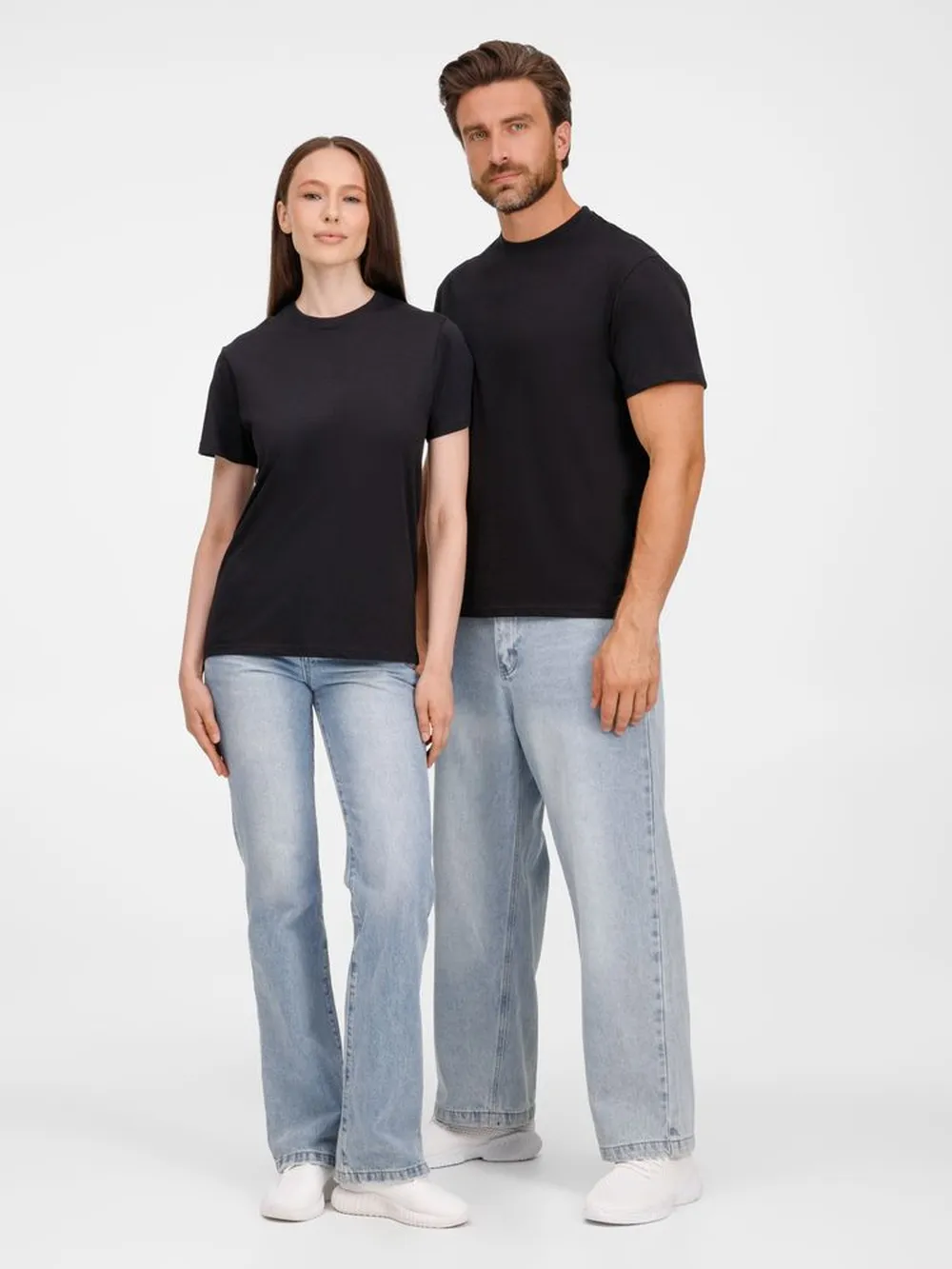 Футболка унисекс T-Bolka 180, черная, размер L заказать онлайн с вашим дизайном на заказ в Москве и области