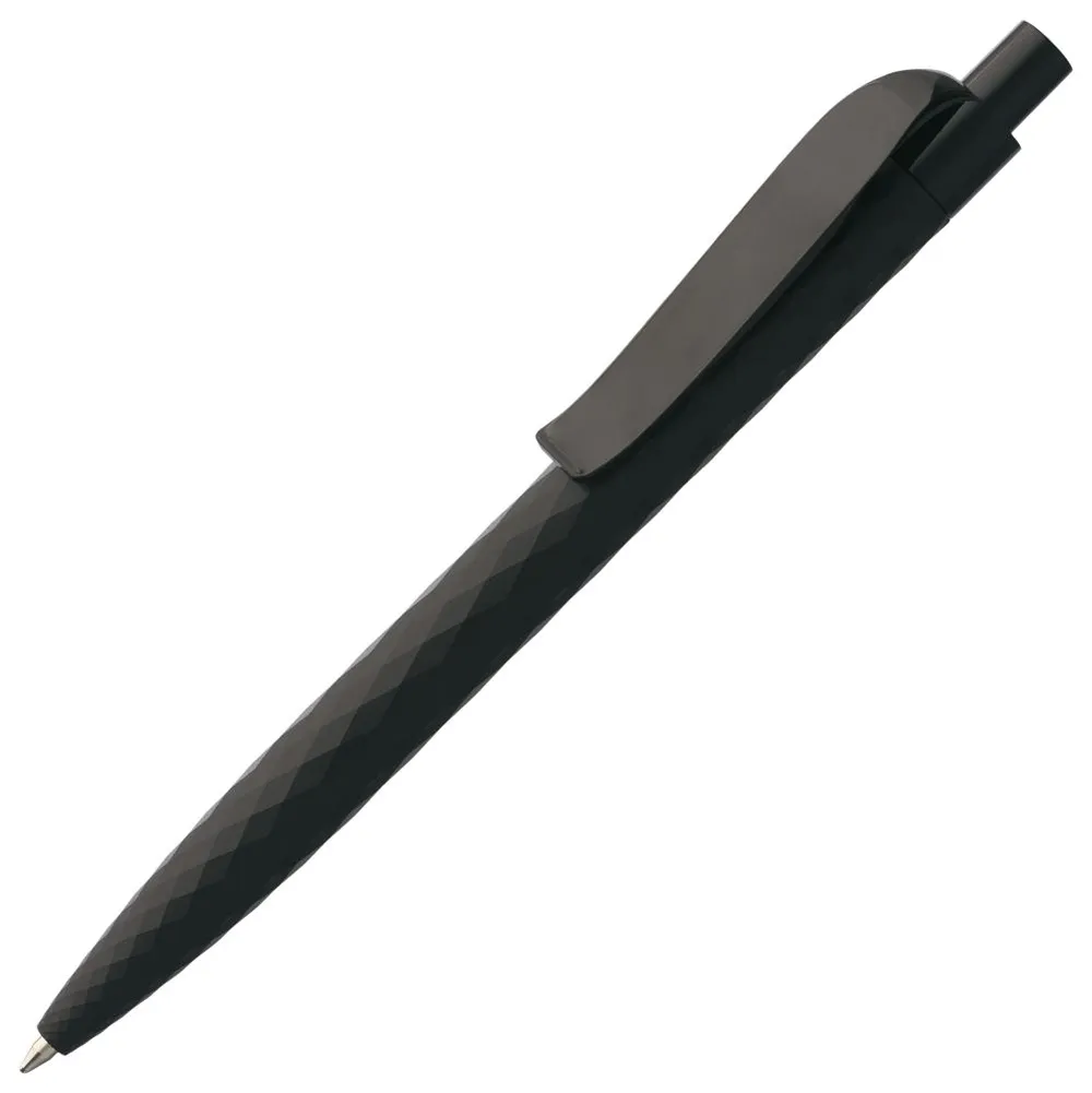 Ручка шариковая Prodir QS01 PRP-P Soft Touch, черная заказать онлайн с вашим дизайном на заказ в Москве и области