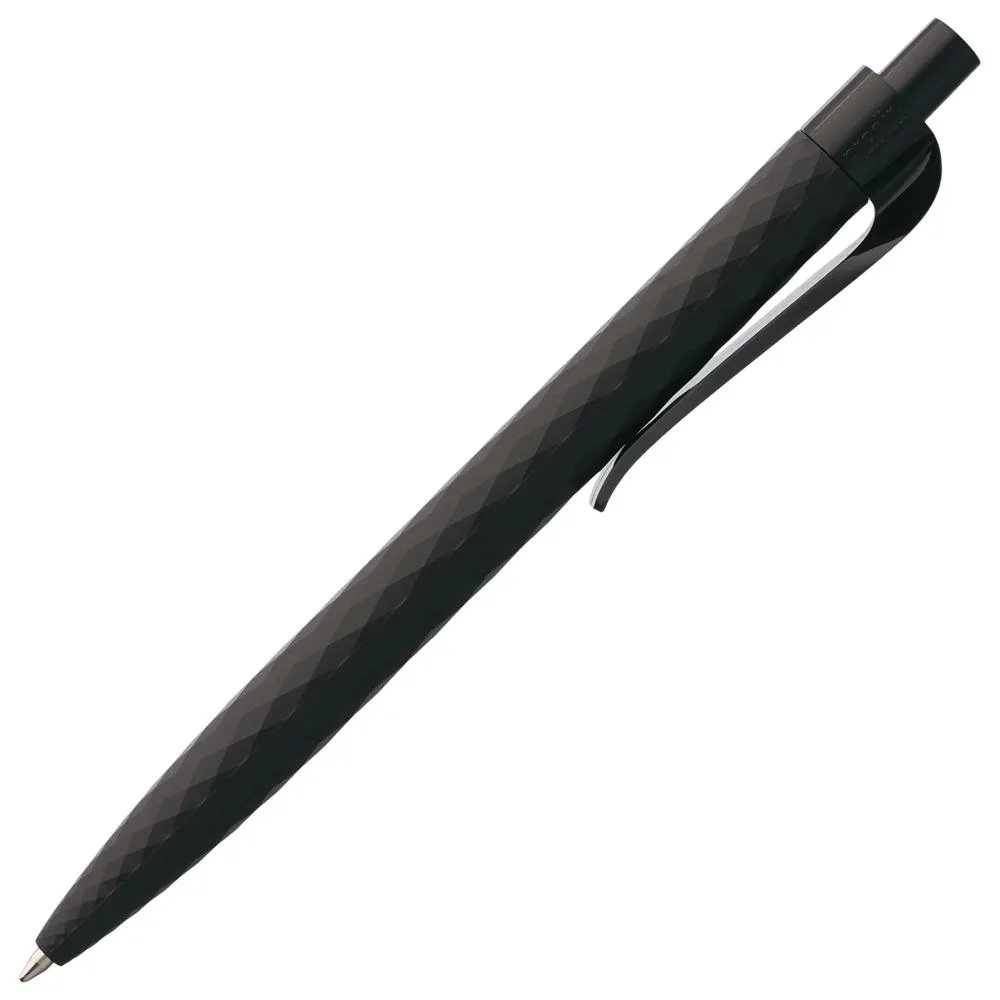Ручка шариковая Prodir QS01 PRP-P Soft Touch, черная заказать онлайн с вашим дизайном на заказ в Москве и области