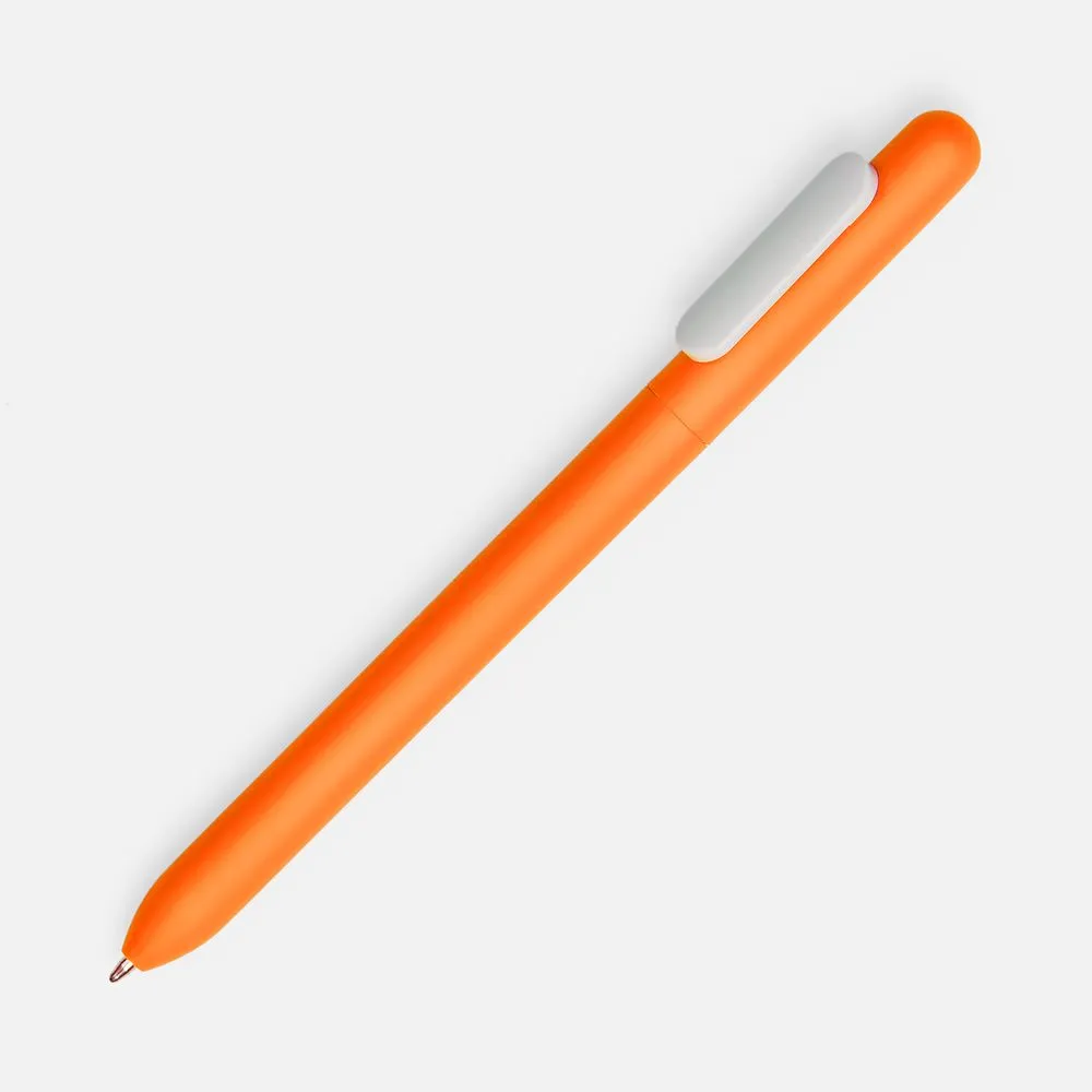 Ручка шариковая Swiper Soft Touch, неоново-оранжевая с белым заказать онлайн с вашим дизайном на заказ в Москве и области
