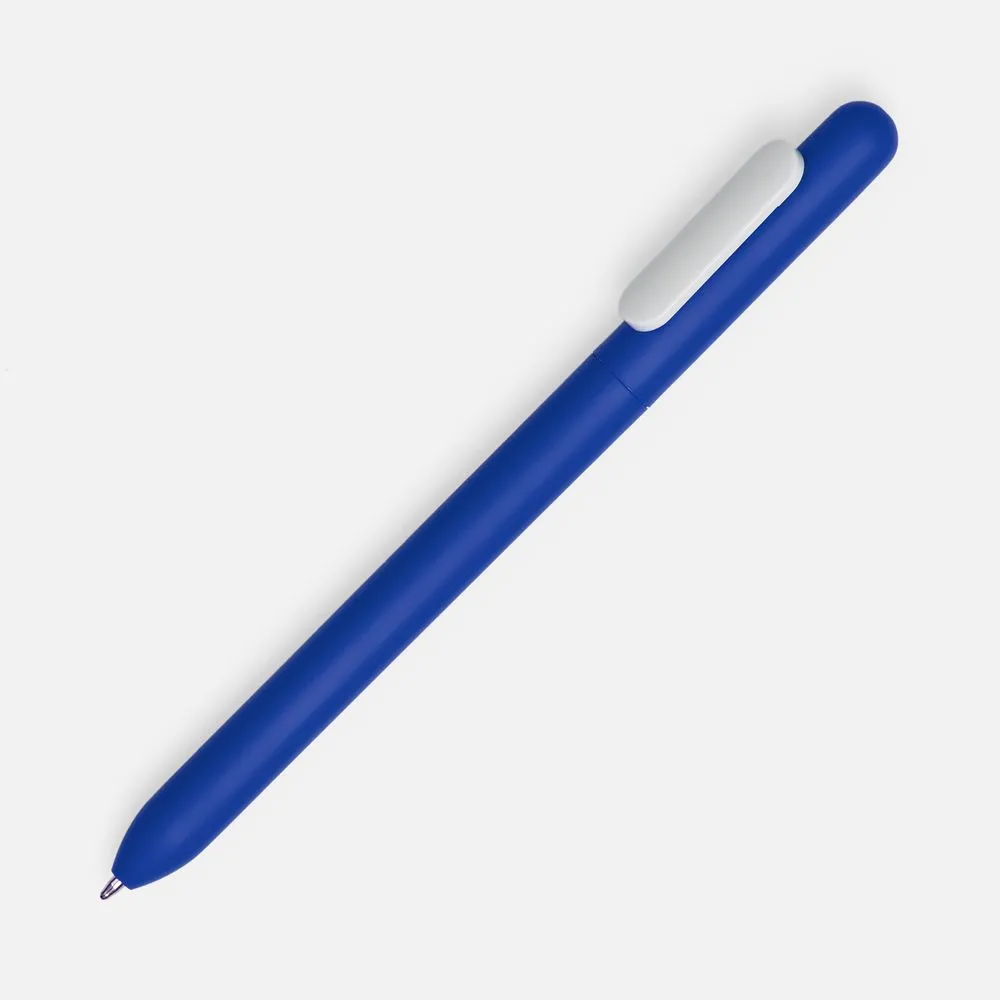 Ручка шариковая Swiper Soft Touch, синяя с белым заказать онлайн с вашим дизайном на заказ в Москве и области