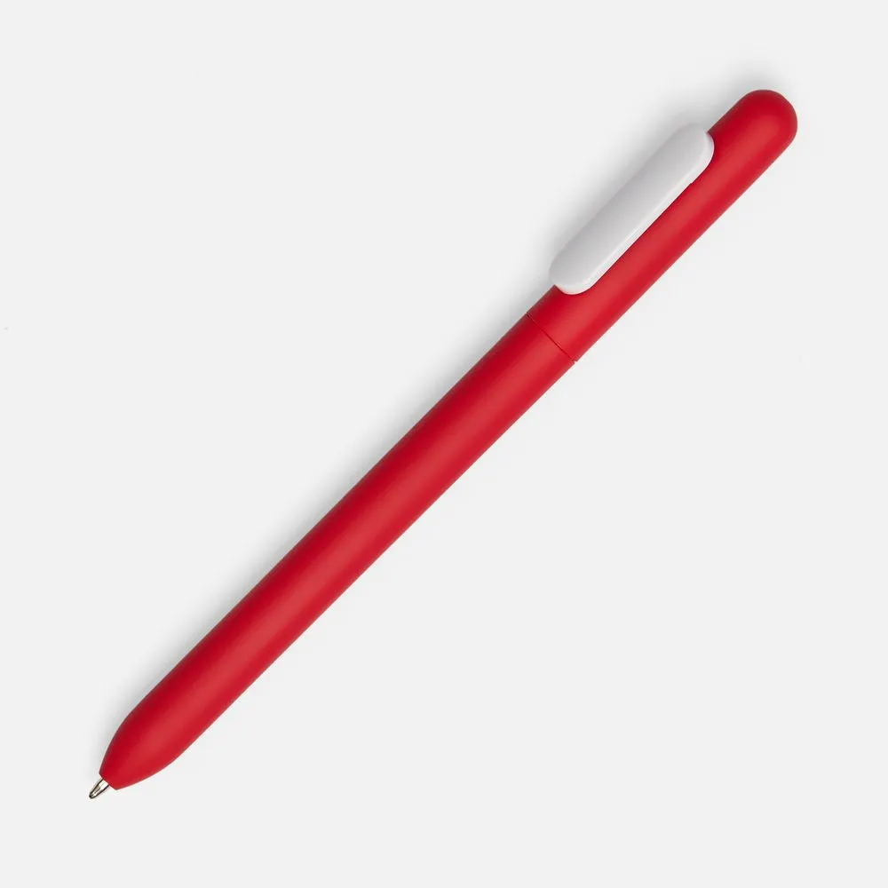 Ручка шариковая Swiper Soft Touch, красная с белым заказать онлайн с вашим дизайном на заказ в Москве и области