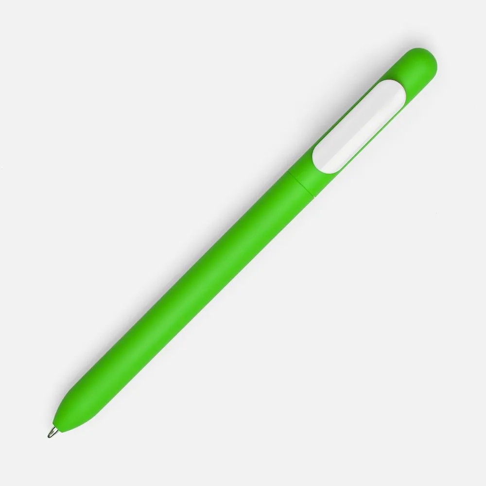 Ручка шариковая Swiper Soft Touch, зеленая с белым заказать онлайн с вашим дизайном на заказ в Москве и области