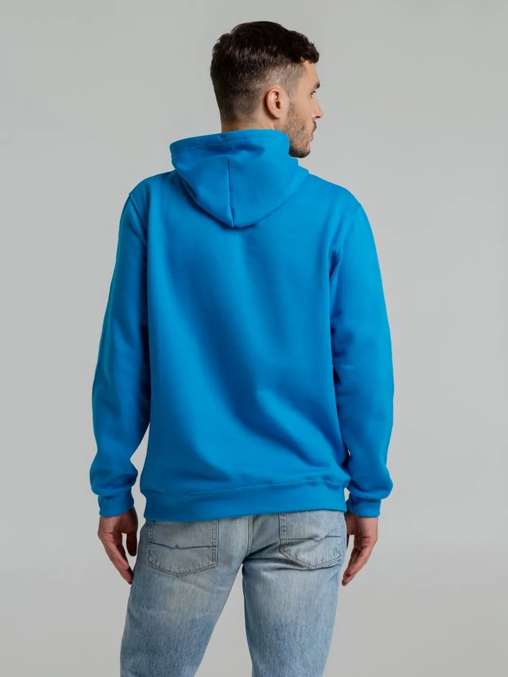 Толстовка с капюшоном Snake II бирюзовая, размер L заказать онлайн с вашим дизайном на заказ в Москве и области