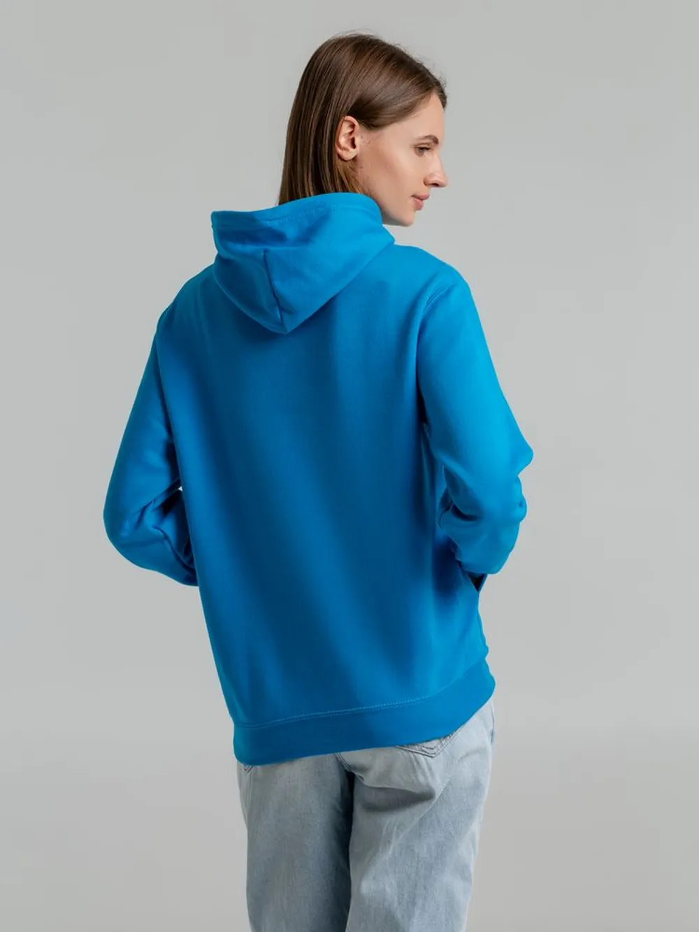 Толстовка с капюшоном Snake II бирюзовая, размер L заказать онлайн с вашим дизайном на заказ в Москве и области