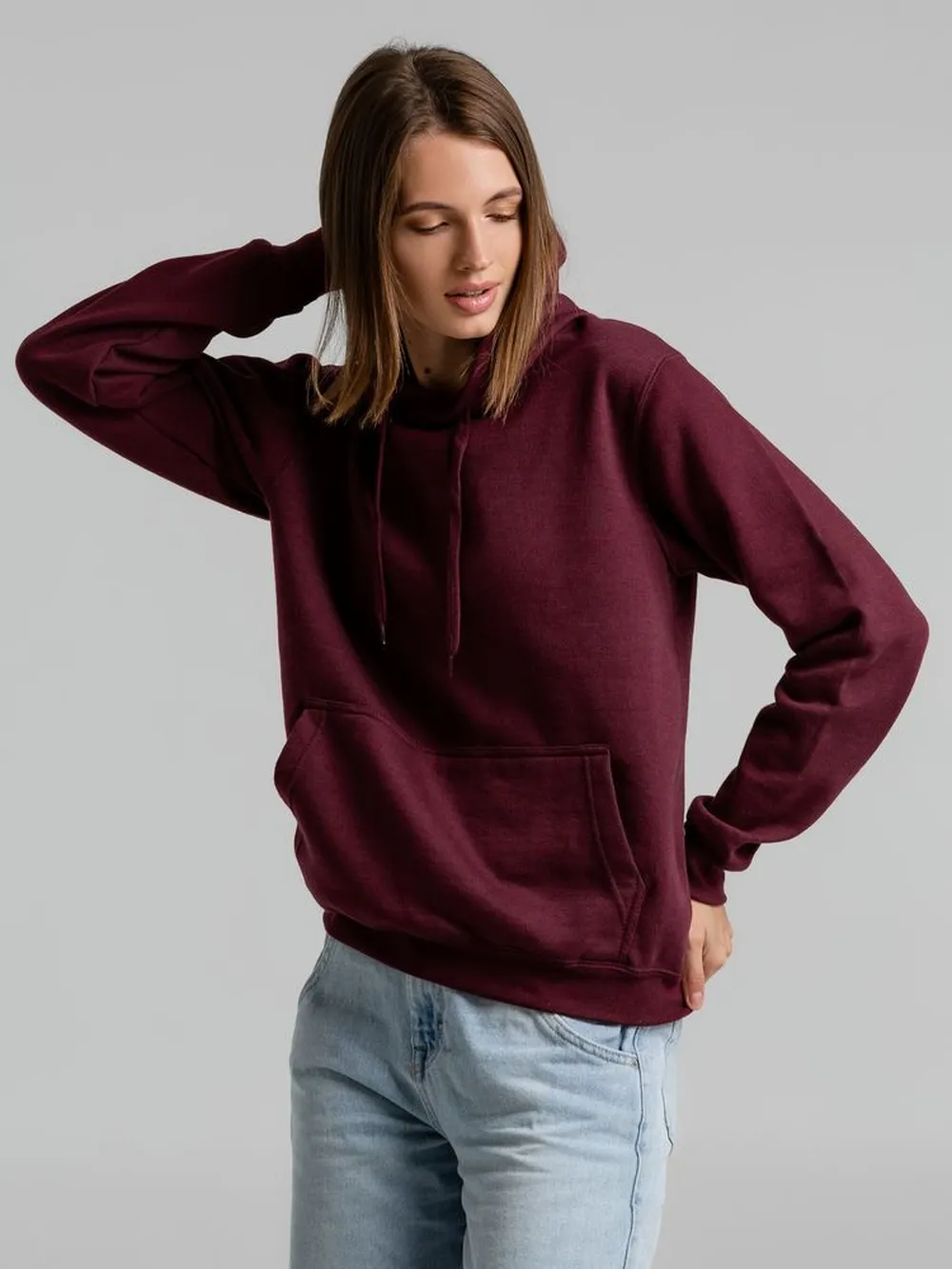 Толстовка с капюшоном Snake II бордовая, размер M заказать онлайн с вашим дизайном на заказ в Москве и области