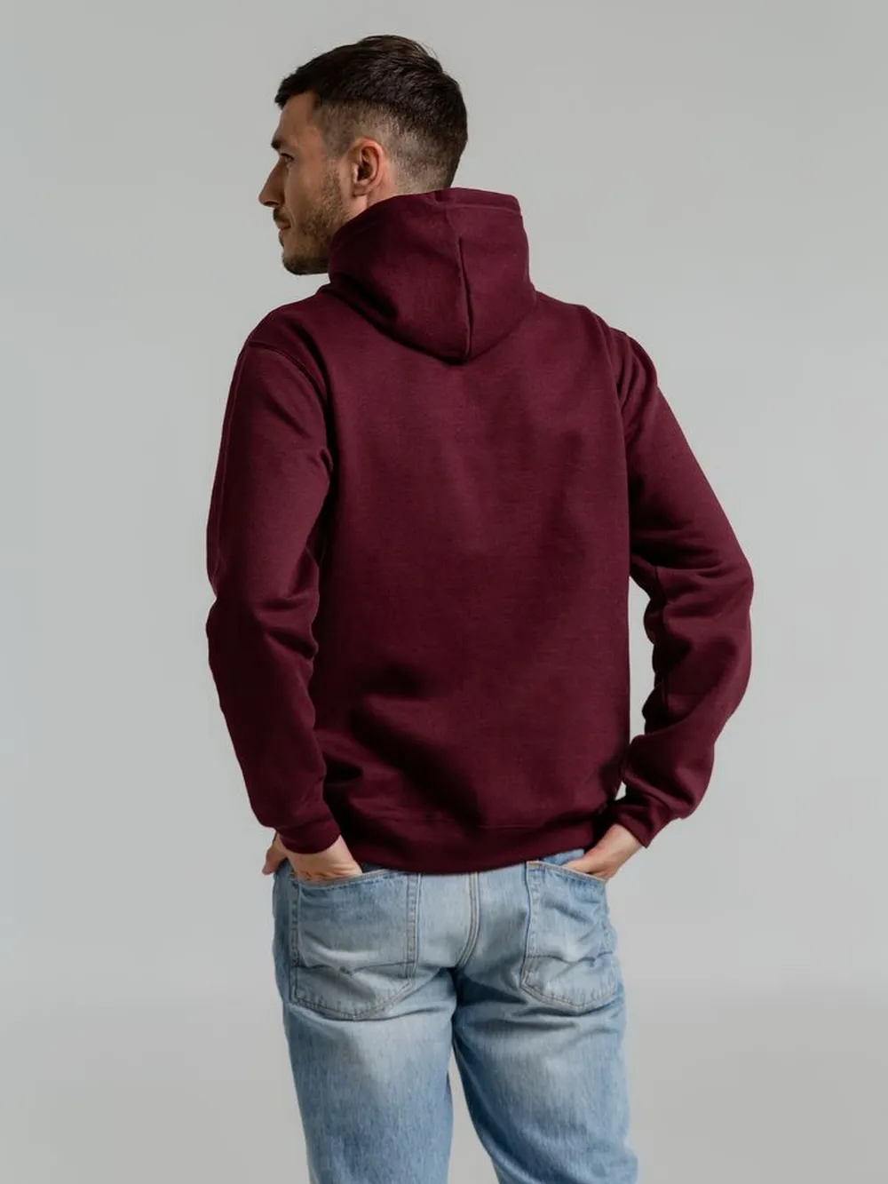 Толстовка с капюшоном Snake II бордовая, размер M заказать онлайн с вашим дизайном на заказ в Москве и области