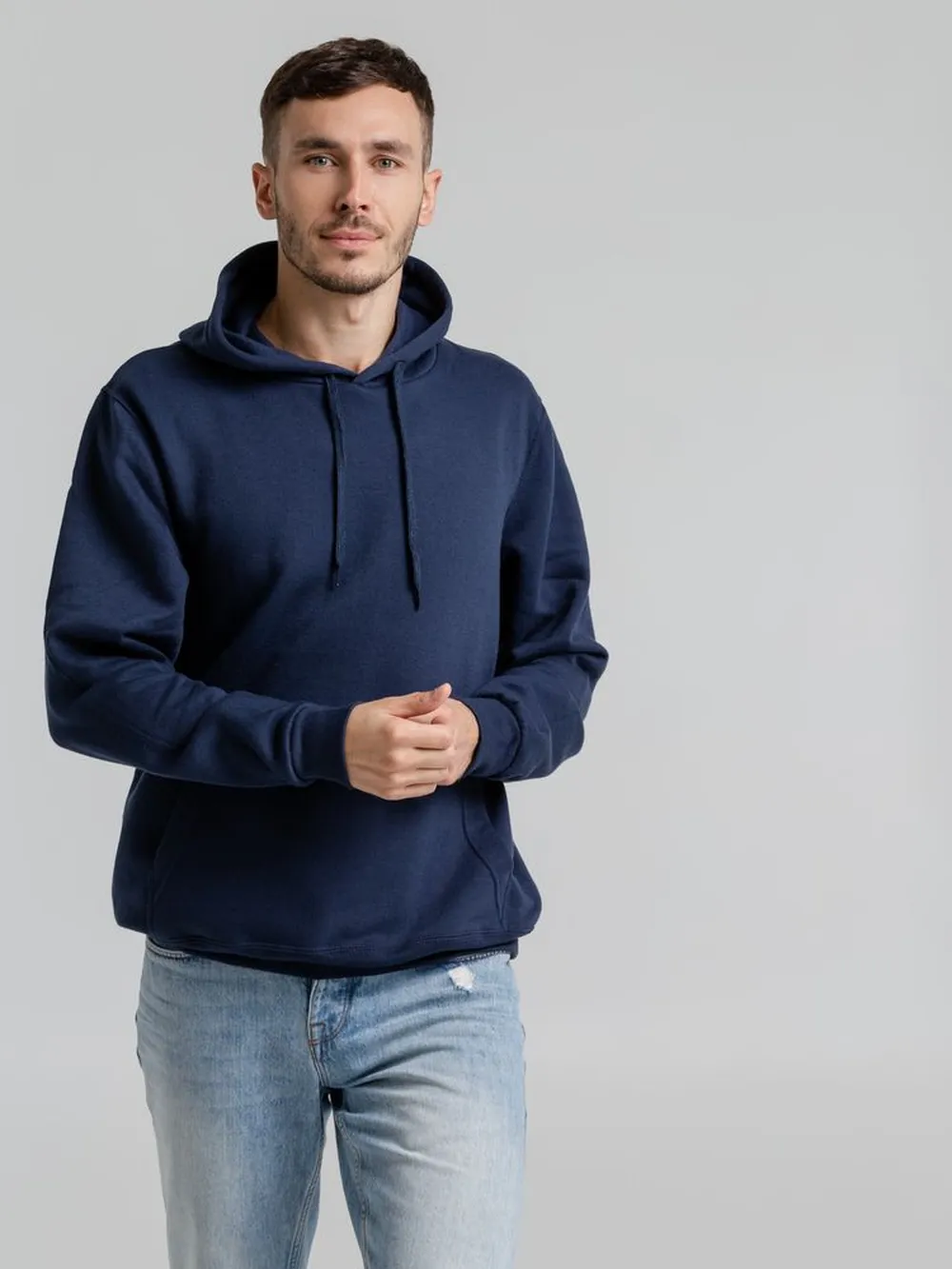 Толстовка с капюшоном Snake II темно-синяя, размер S заказать онлайн с вашим дизайном на заказ в Москве и области