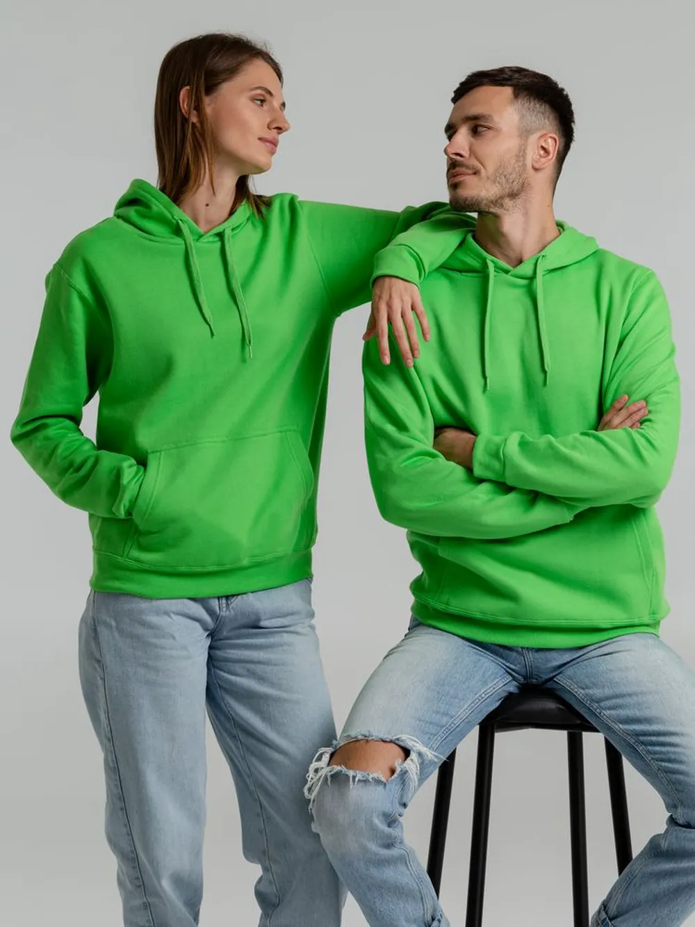 Толстовка с капюшоном Snake II зеленое яблоко, размер L заказать онлайн с вашим дизайном на заказ в Москве и области