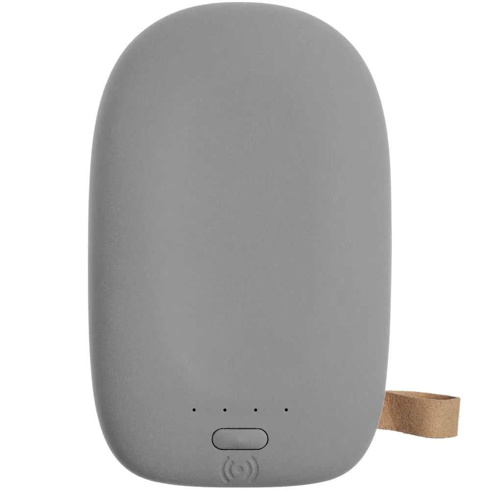 Аккумулятор с беспроводной зарядкой Pebble Wireless 9000 мАч, серый заказать онлайн с вашим дизайном на заказ в Москве и области