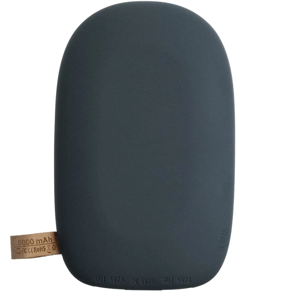 Аккумулятор с беспроводной зарядкой Pebble Wireless 9000 мАч, серо-синий заказать онлайн с вашим дизайном на заказ в Москве и области