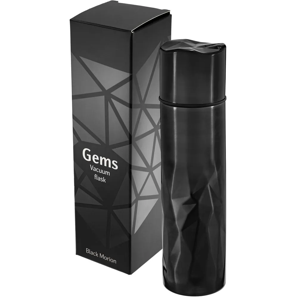 Термос Gems Black Morion, черный морион заказать онлайн с вашим дизайном на заказ в Москве и области