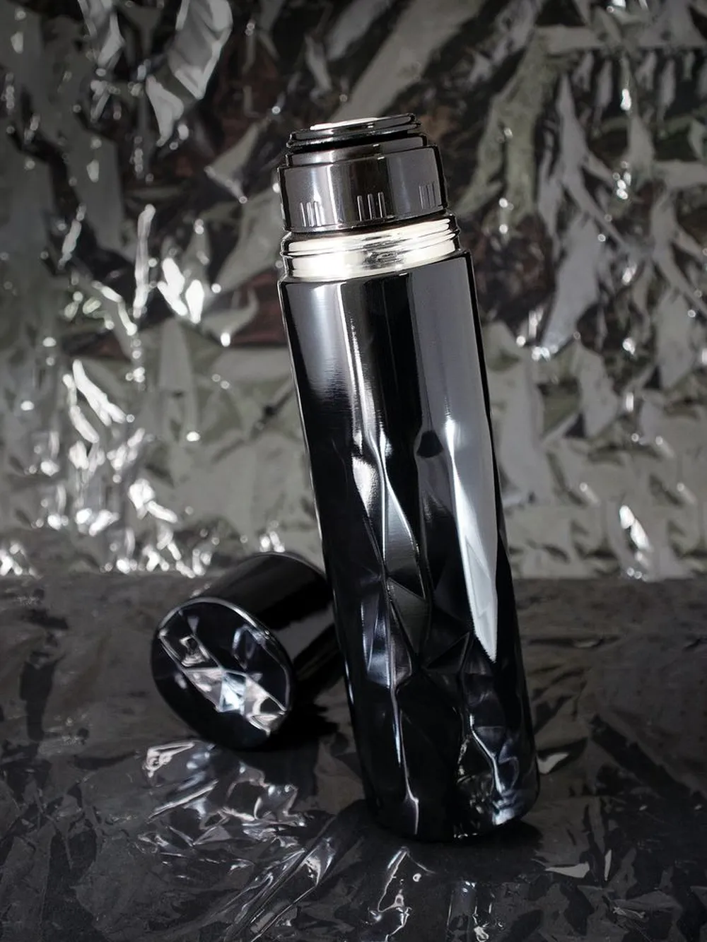 Термос Gems Black Morion, черный морион заказать онлайн с вашим дизайном на заказ в Москве и области