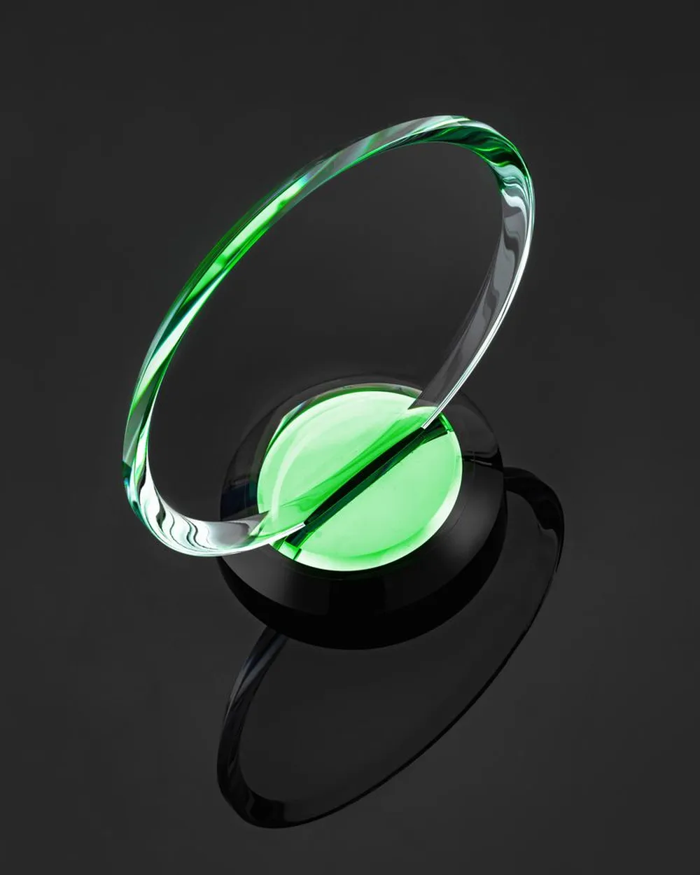 Награда Neon Emerald, в подарочной коробке заказать онлайн с вашим дизайном на заказ в Москве и области