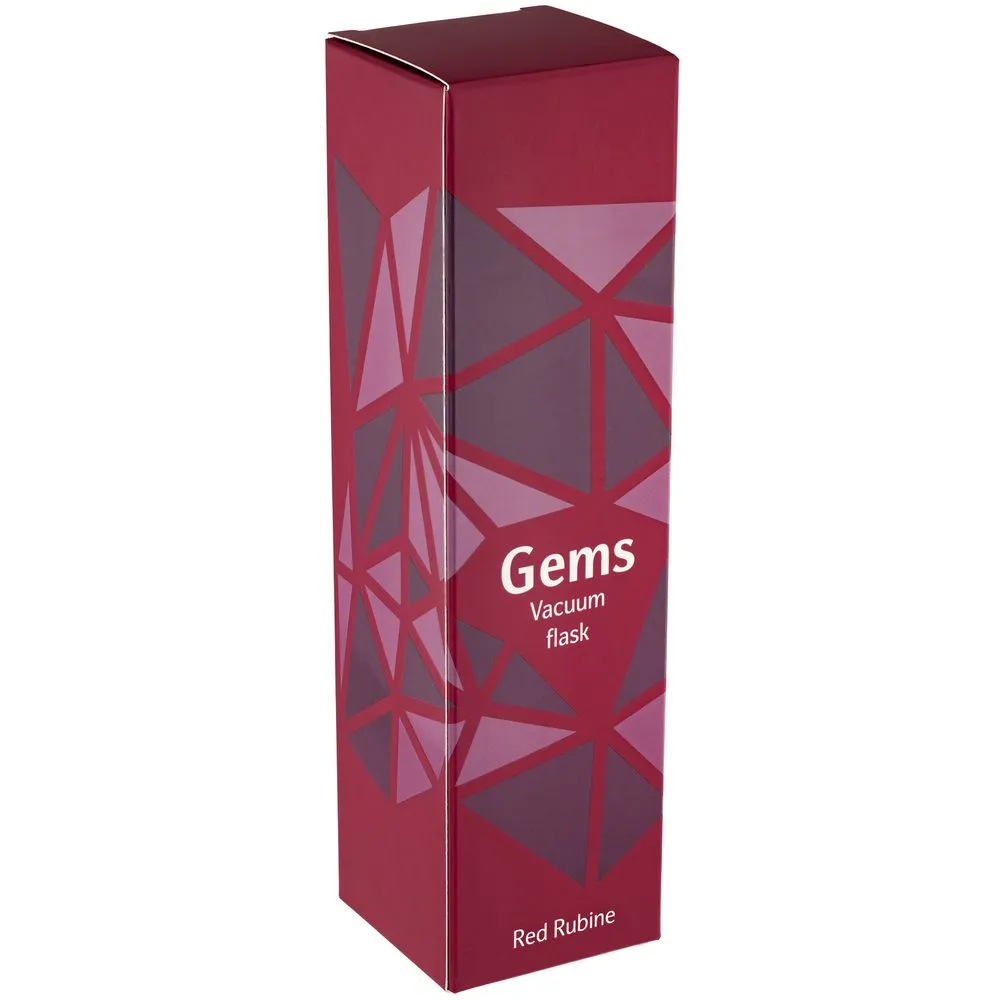 Термос Gems Red Rubine, красный рубин заказать онлайн с вашим дизайном на заказ в Москве и области