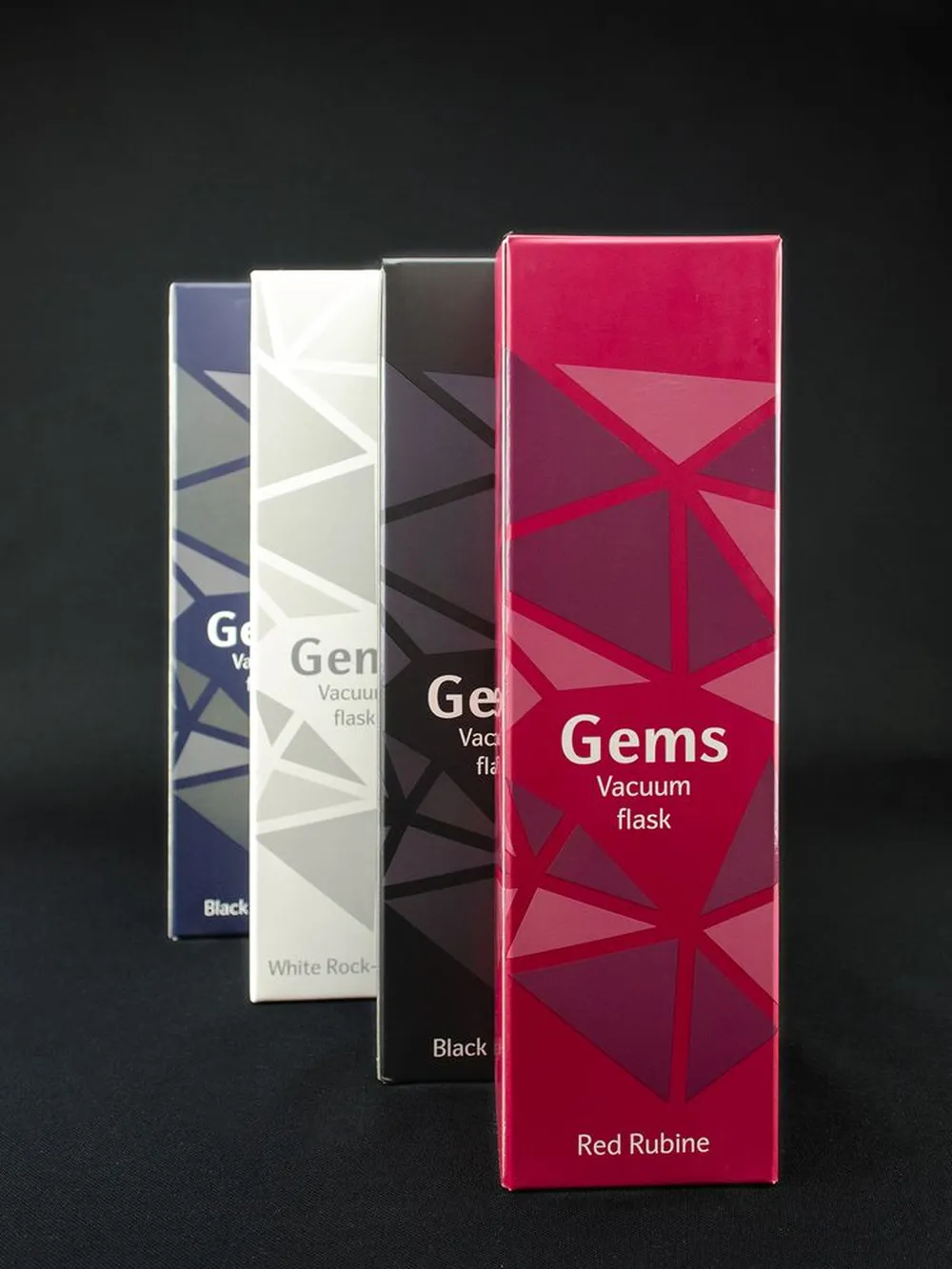 Термос Gems White Rock Сrystal, белый горный хрусталь заказать онлайн с вашим дизайном на заказ в Москве и области