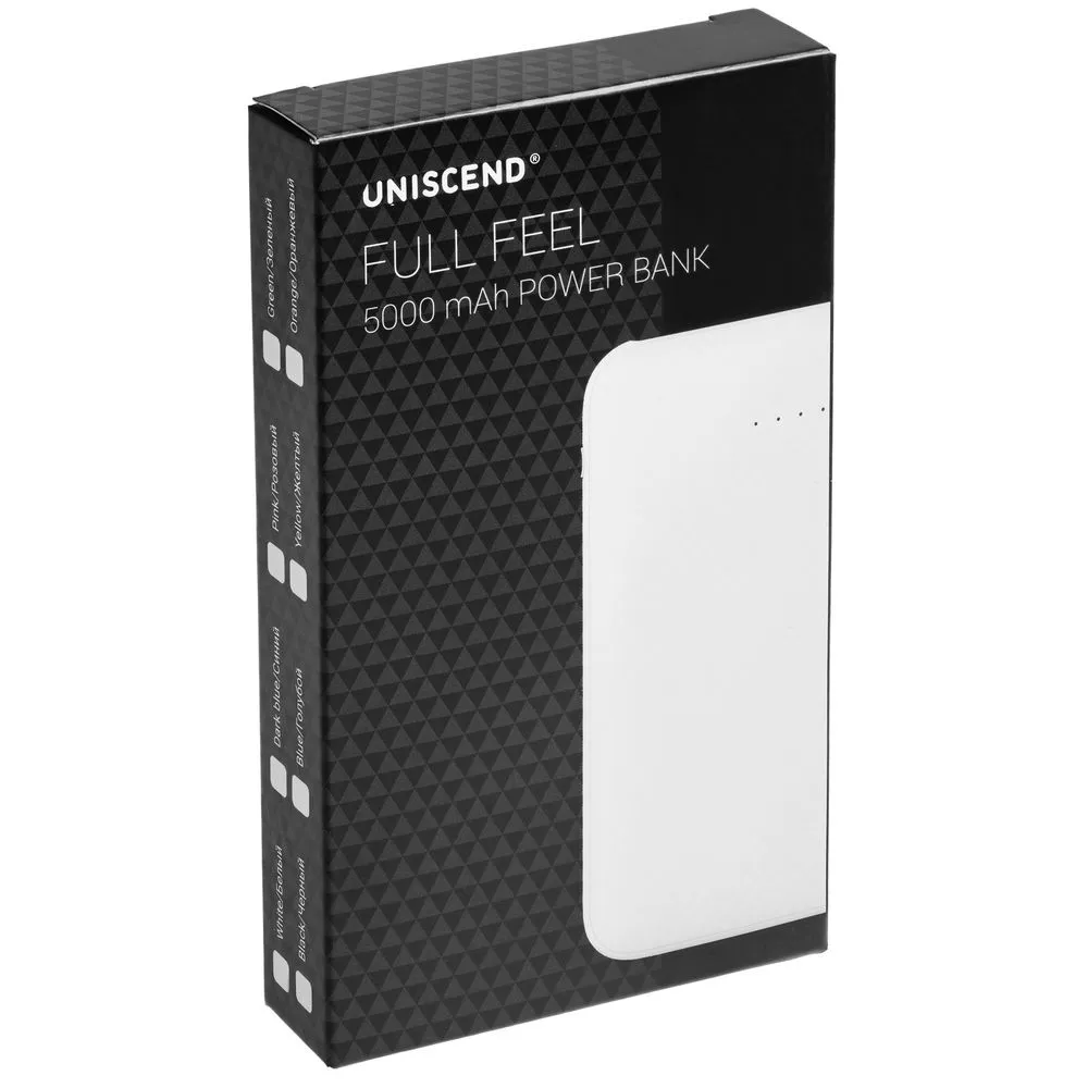 Внешний аккумулятор Uniscend Full Feel 5000 мАч, черный заказать онлайн с вашим дизайном на заказ в Москве и области