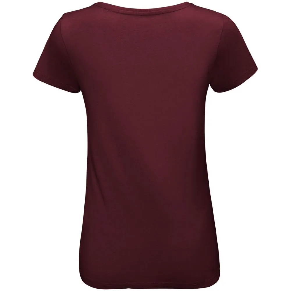 Футболка женская Martin Women, бордовая заказать онлайн с вашим дизайном на заказ в Москве и области