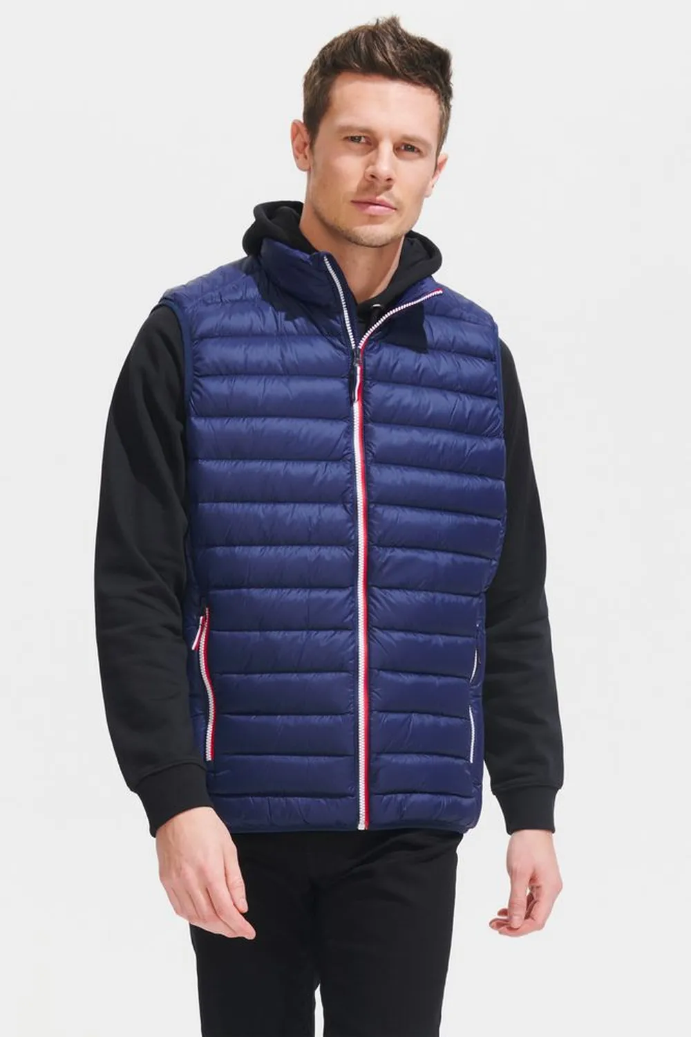 Жилет мужской Victoire BW Men темно-синий, размер XXL заказать онлайн с вашим дизайном на заказ в Москве и области