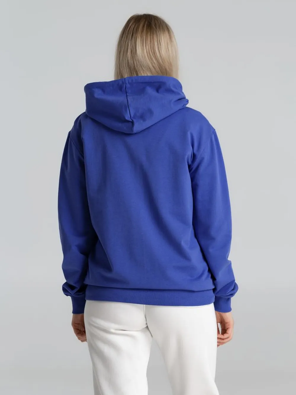 Толстовка на молнии с капюшоном Unit Siverga, ярко-синяя, размер 4XL заказать онлайн с вашим дизайном на заказ в Москве и области