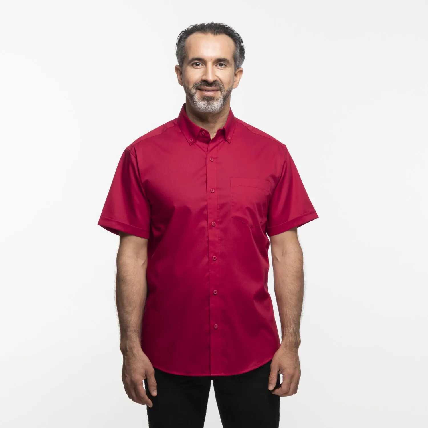 Рубашка с коротким рукавом SuperPro Twill заказать онлайн с вашим дизайном на заказ в Москве и области
