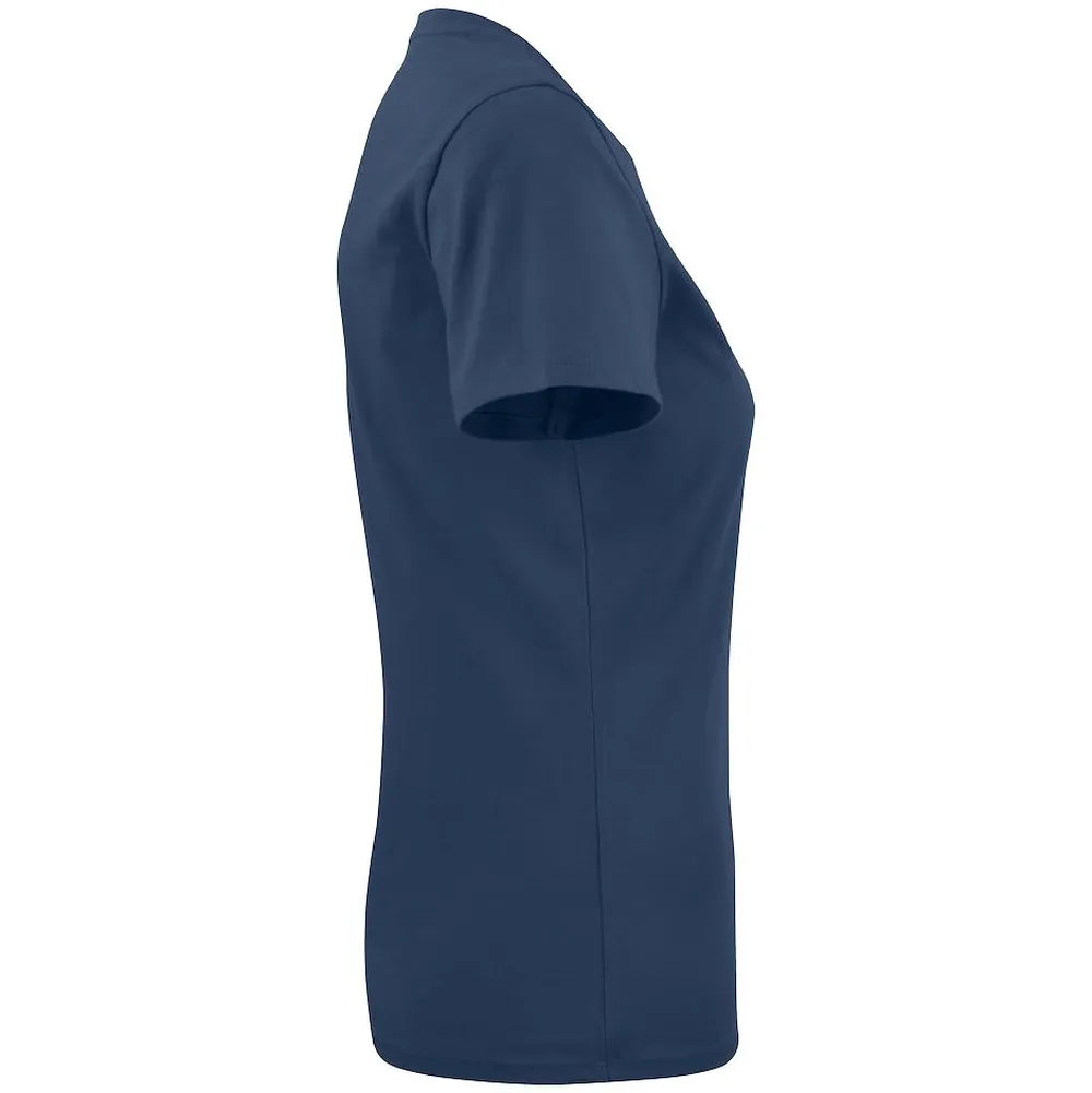 Футболка женская Ladies American U синяя, размер XL заказать онлайн с вашим дизайном на заказ в Москве и области