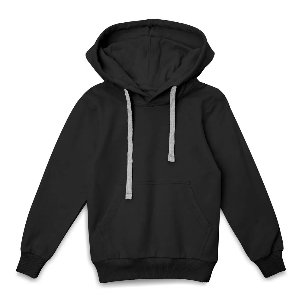 Толстовка с капюшоном детская Kirenga Kids, черная, 12 лет заказать онлайн с вашим дизайном на заказ в Москве и области