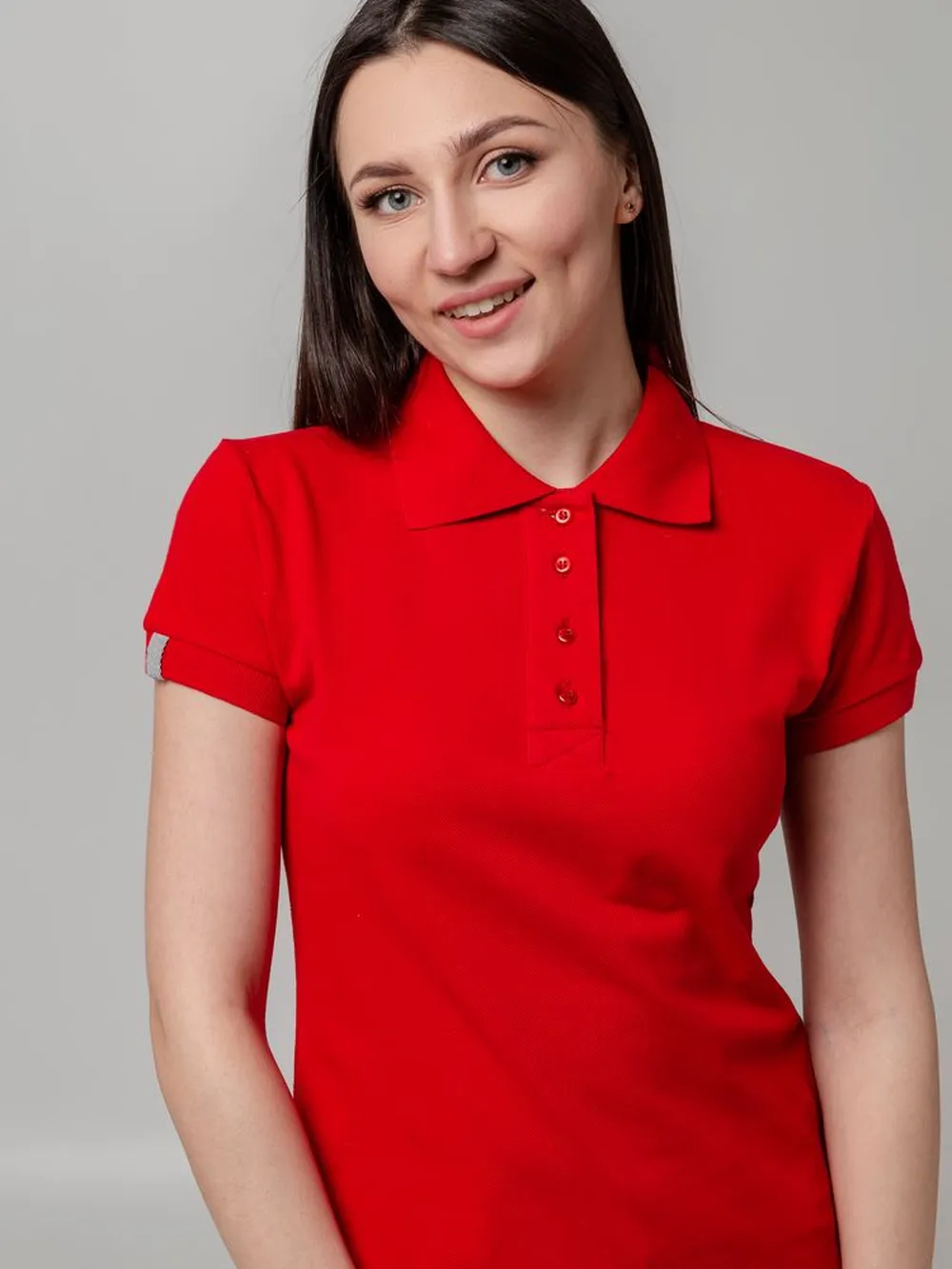 Рубашка поло женская Virma Premium Lady, красная заказать онлайн с вашим дизайном на заказ в Москве и области