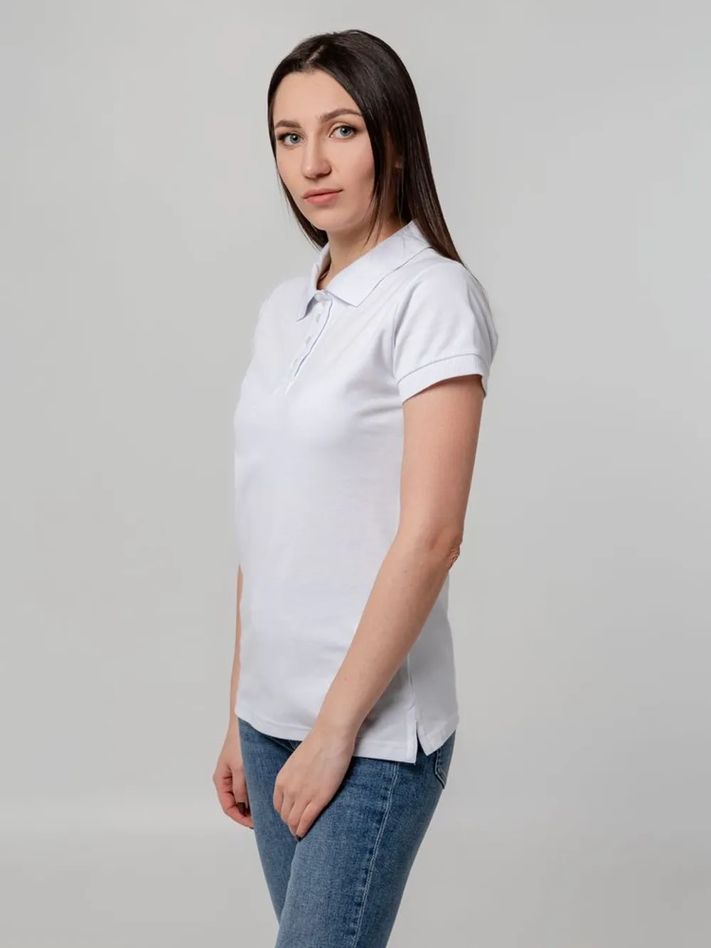 Рубашка поло женская Virma Premium Lady, белая, размер S заказать онлайн с вашим дизайном на заказ в Москве и области