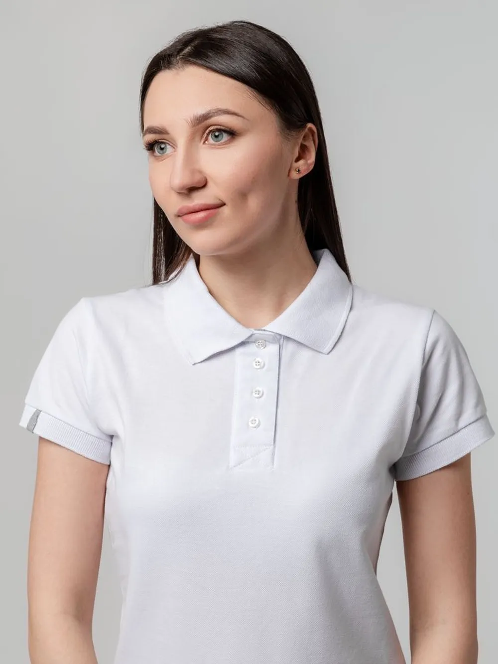 Рубашка поло женская Virma Premium Lady, белая, размер L заказать онлайн с вашим дизайном на заказ в Москве и области