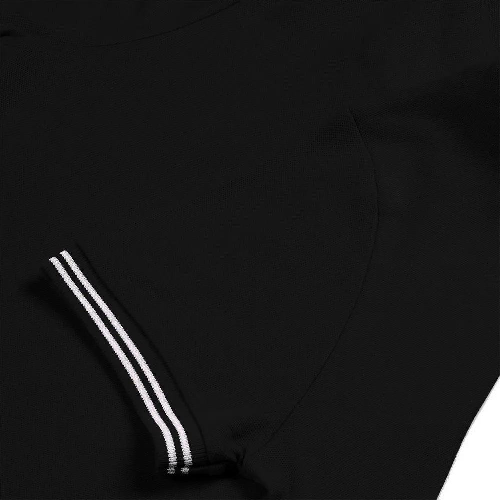 Рубашка поло женская Virma Stripes Lady, черная, размер XL заказать онлайн с вашим дизайном на заказ в Москве и области