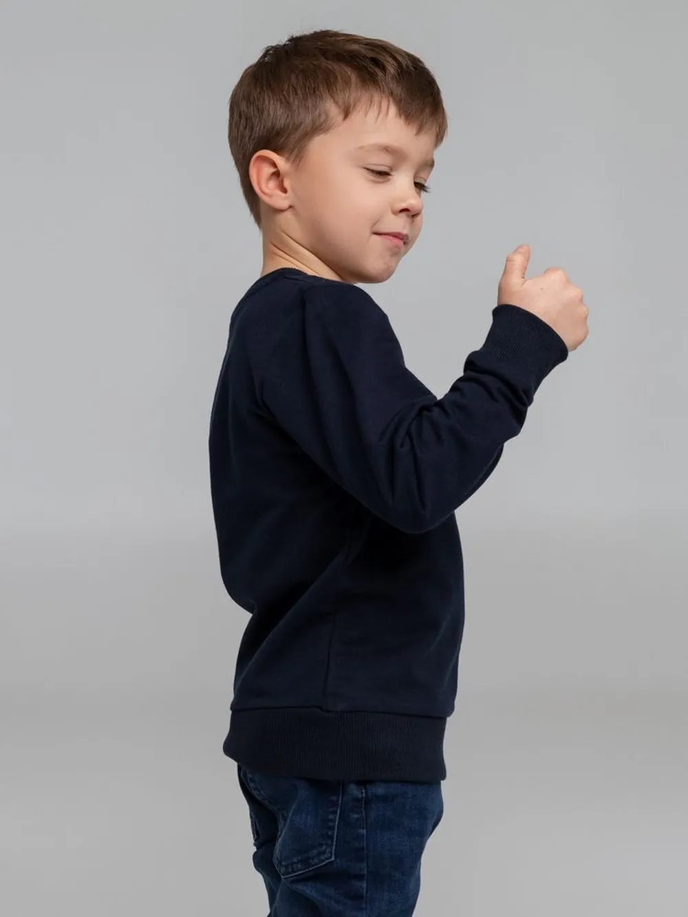 Свитшот Toima Kids темно-синий, 6 лет заказать онлайн с вашим дизайном на заказ в Москве и области