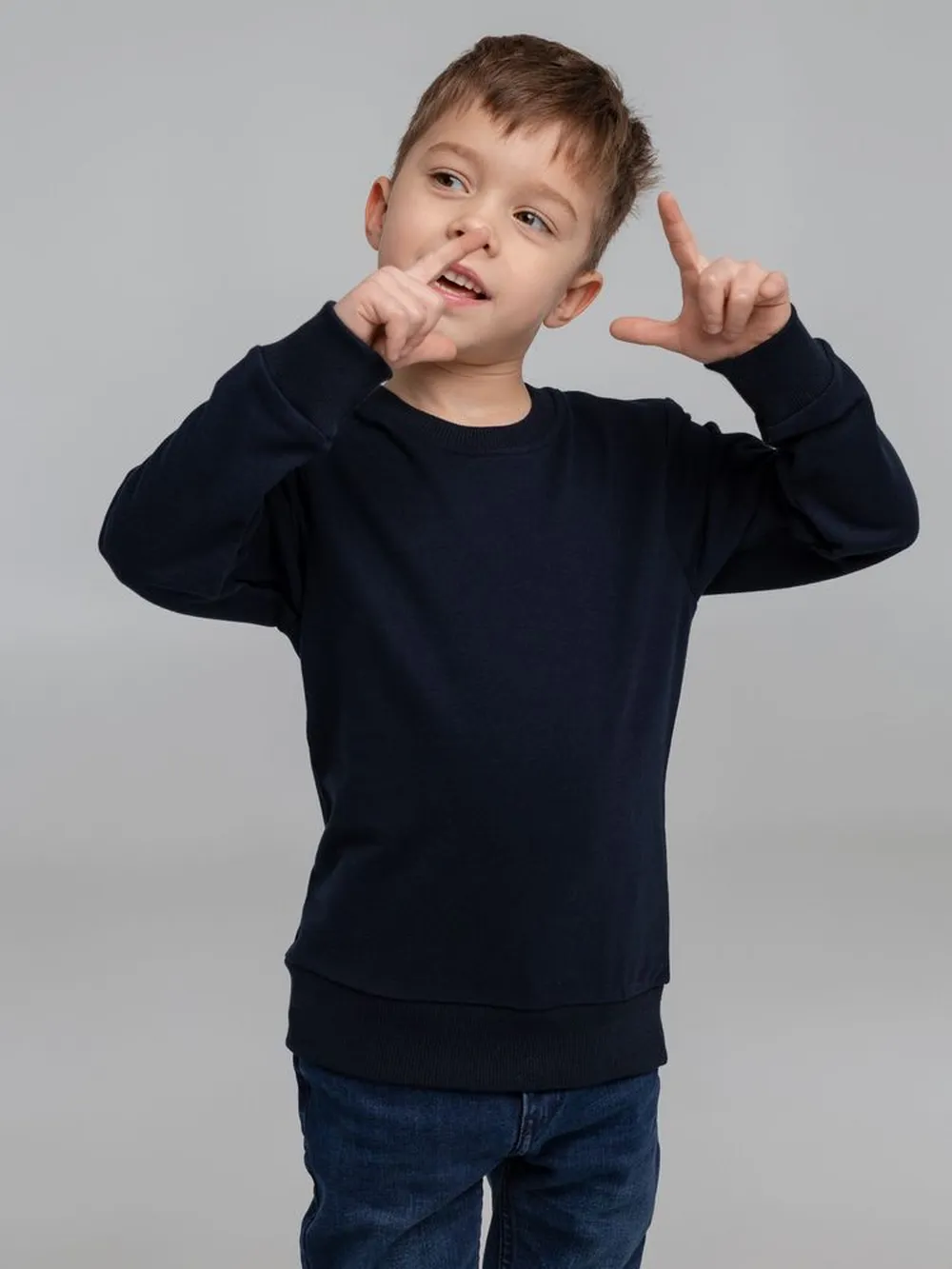 Свитшот Toima Kids темно-синий, 6 лет заказать онлайн с вашим дизайном на заказ в Москве и области