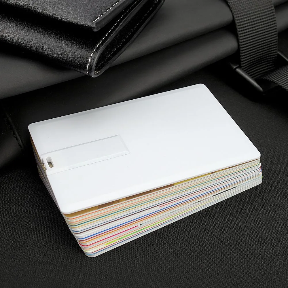 Флешка Card, 16 Гб, белая заказать онлайн с вашим дизайном на заказ в Москве и области