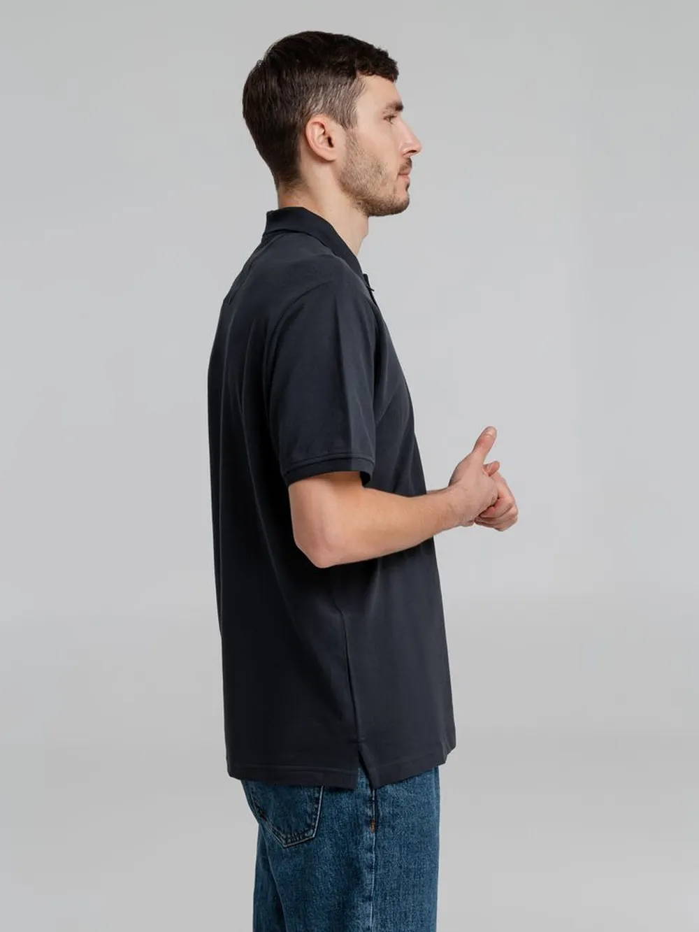 Рубашка поло мужская Neptune темно-синяя, размер S заказать онлайн с вашим дизайном на заказ в Москве и области