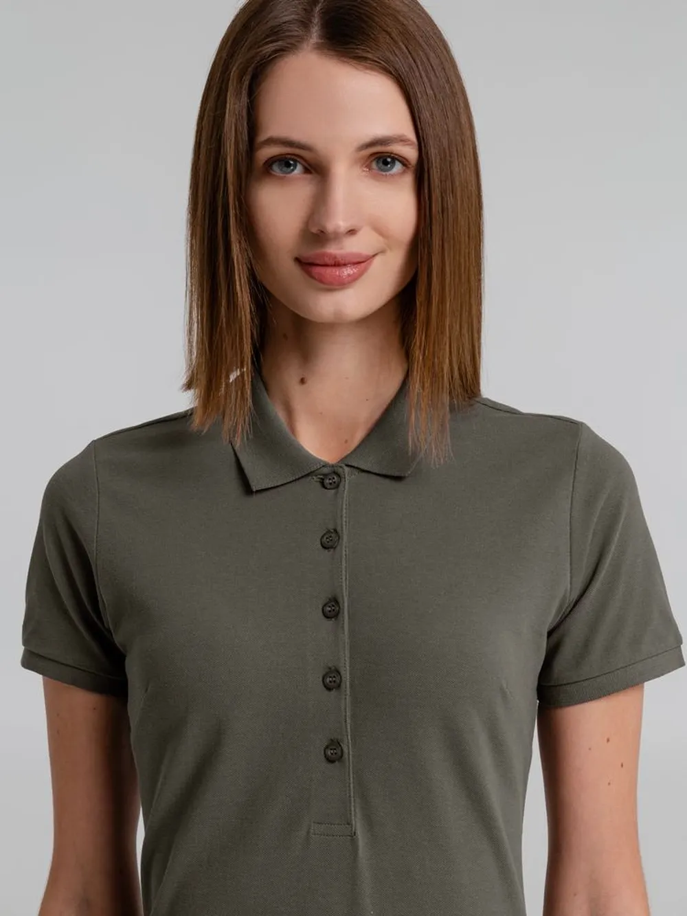 Рубашка поло женская Neptune темно-серая, размер XXL заказать онлайн с вашим дизайном на заказ в Москве и области