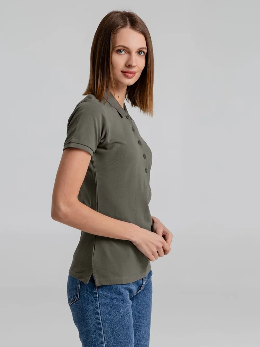 Рубашка поло женская Neptune темно-серая, размер XXL заказать онлайн с вашим дизайном на заказ в Москве и области