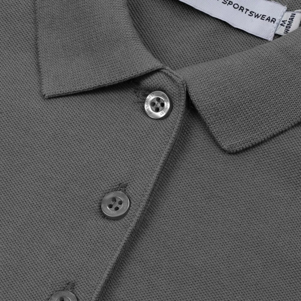 Рубашка поло женская Neptune темно-серая, размер XXL заказать онлайн с вашим дизайном на заказ в Москве и области