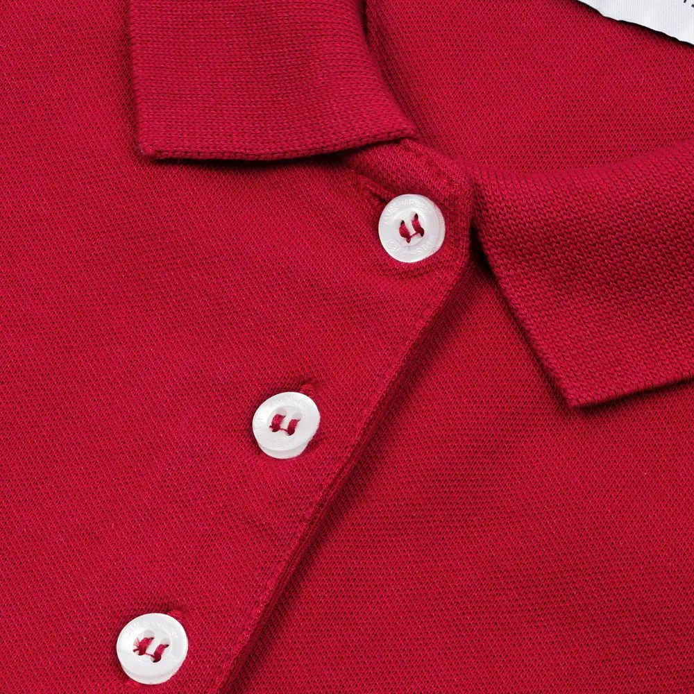 Рубашка поло женская Sunset красная, размер S заказать онлайн с вашим дизайном на заказ в Москве и области