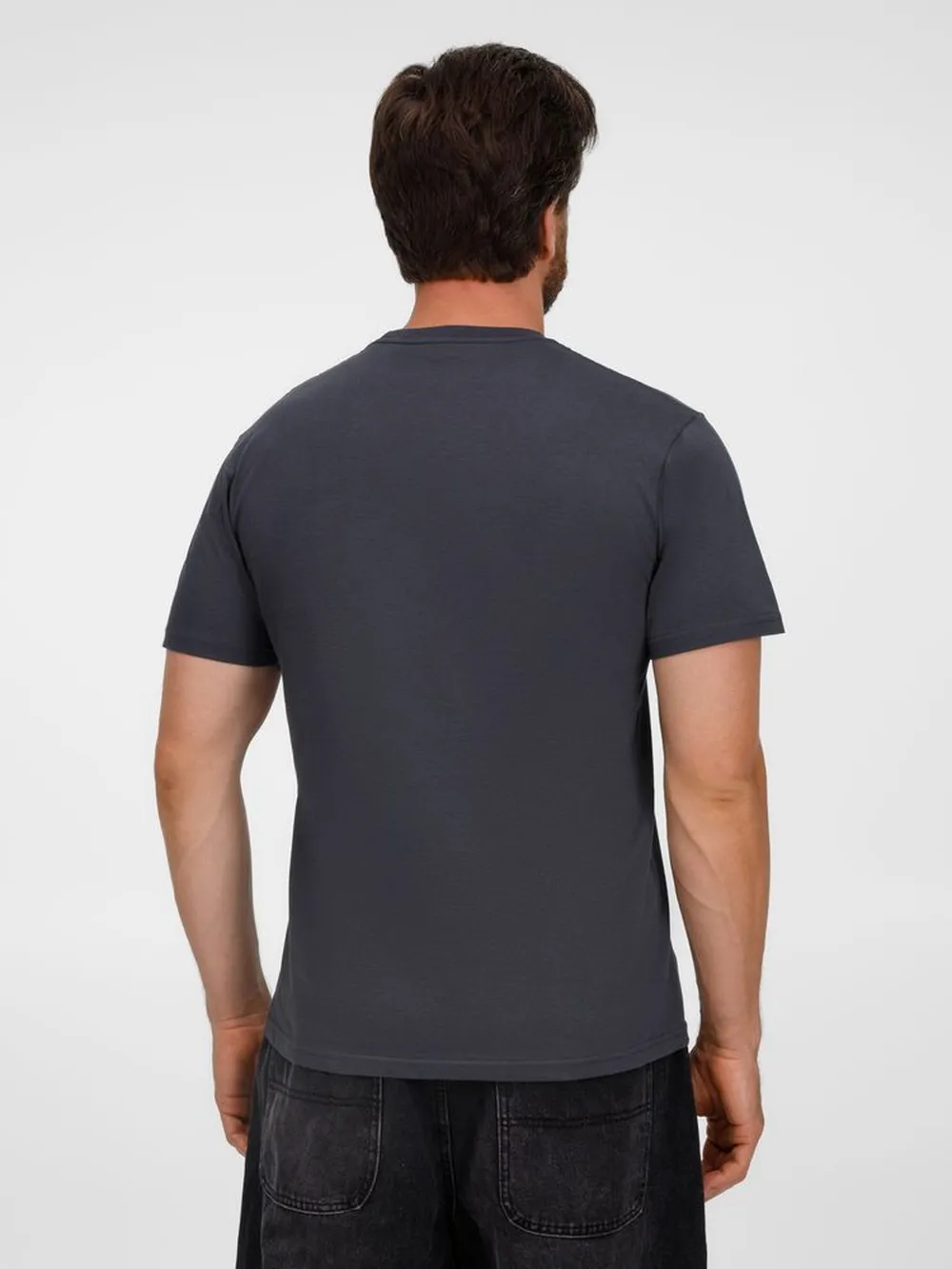 Футболка унисекс T-Bolka 180, темно-серая, размер M заказать онлайн с вашим дизайном на заказ в Москве и области