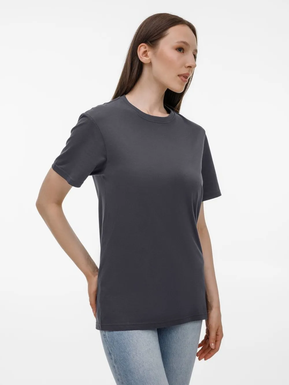 Футболка унисекс T-Bolka 180, темно-серая, размер M заказать онлайн с вашим дизайном на заказ в Москве и области