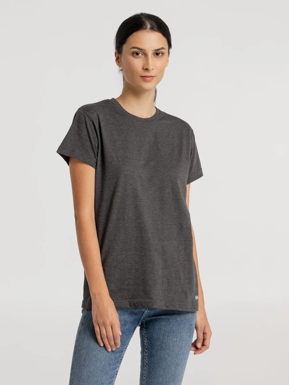 Футболка унисекс Firm Wear, черный меланж заказать онлайн с вашим дизайном на заказ в Москве и области
