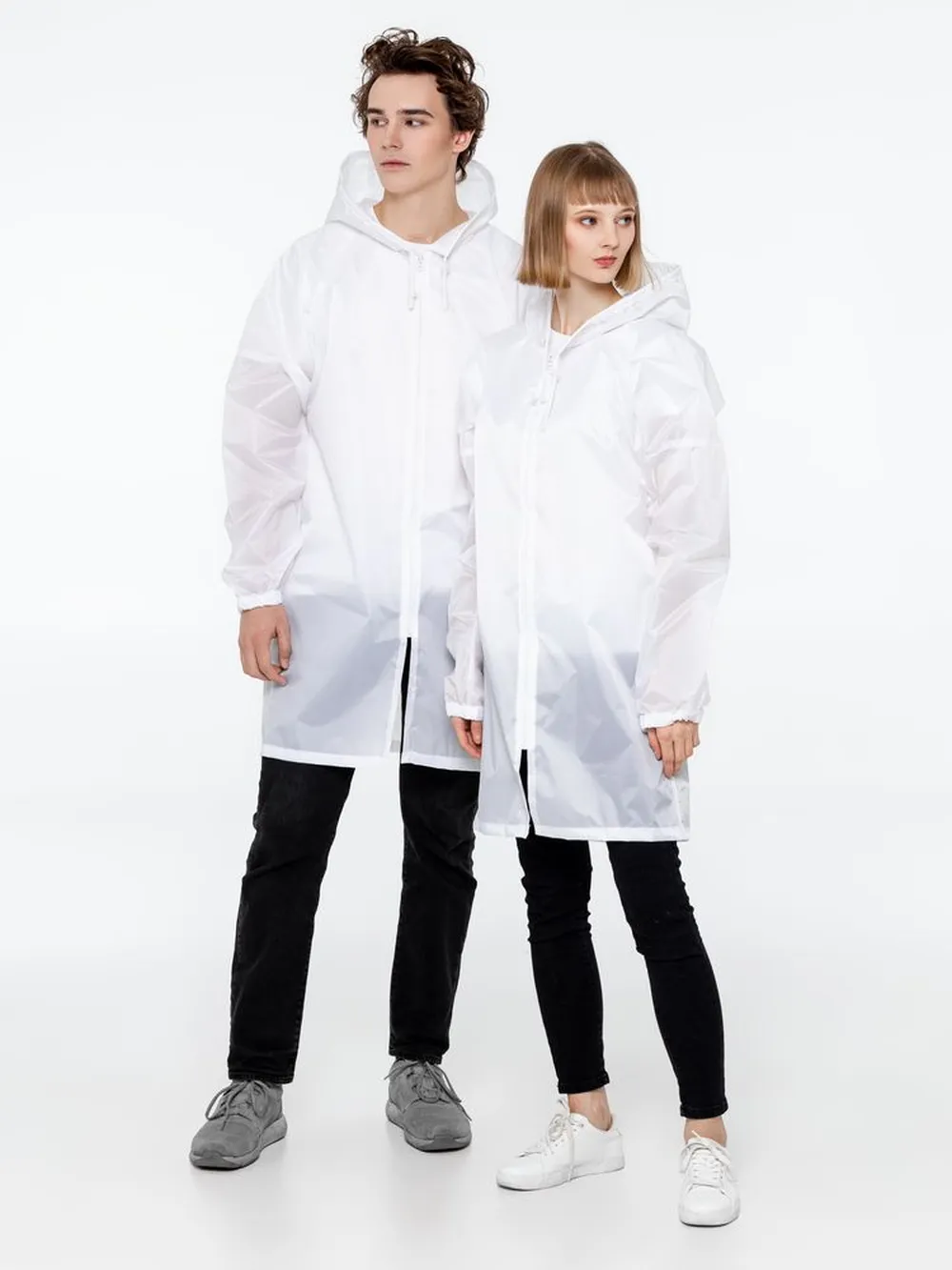 Дождевик Rainman Zip, белый, размер XL заказать онлайн с вашим дизайном на заказ в Москве и области