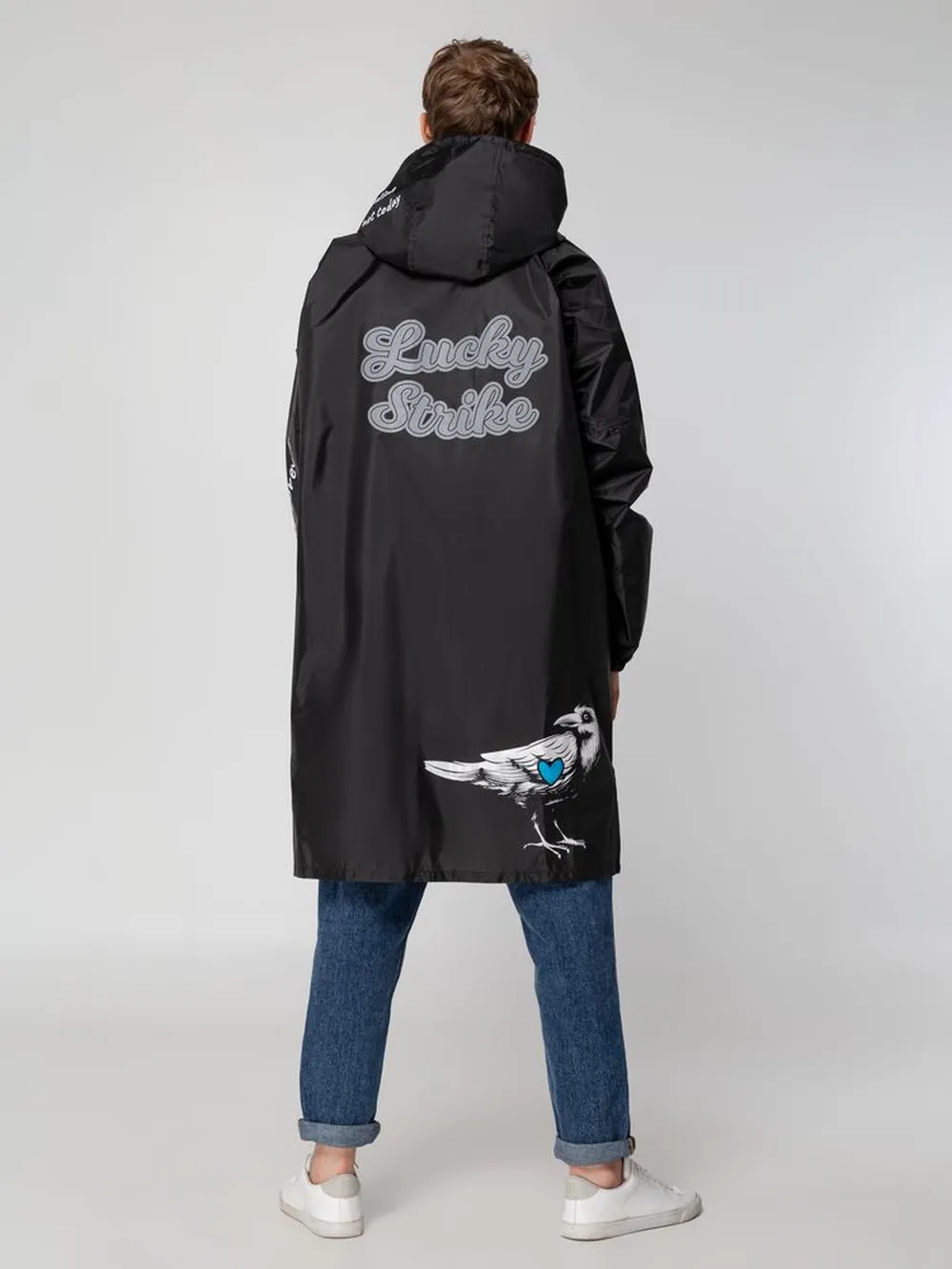 Дождевик Rainman Zip, черный, размер XL заказать онлайн с вашим дизайном на заказ в Москве и области